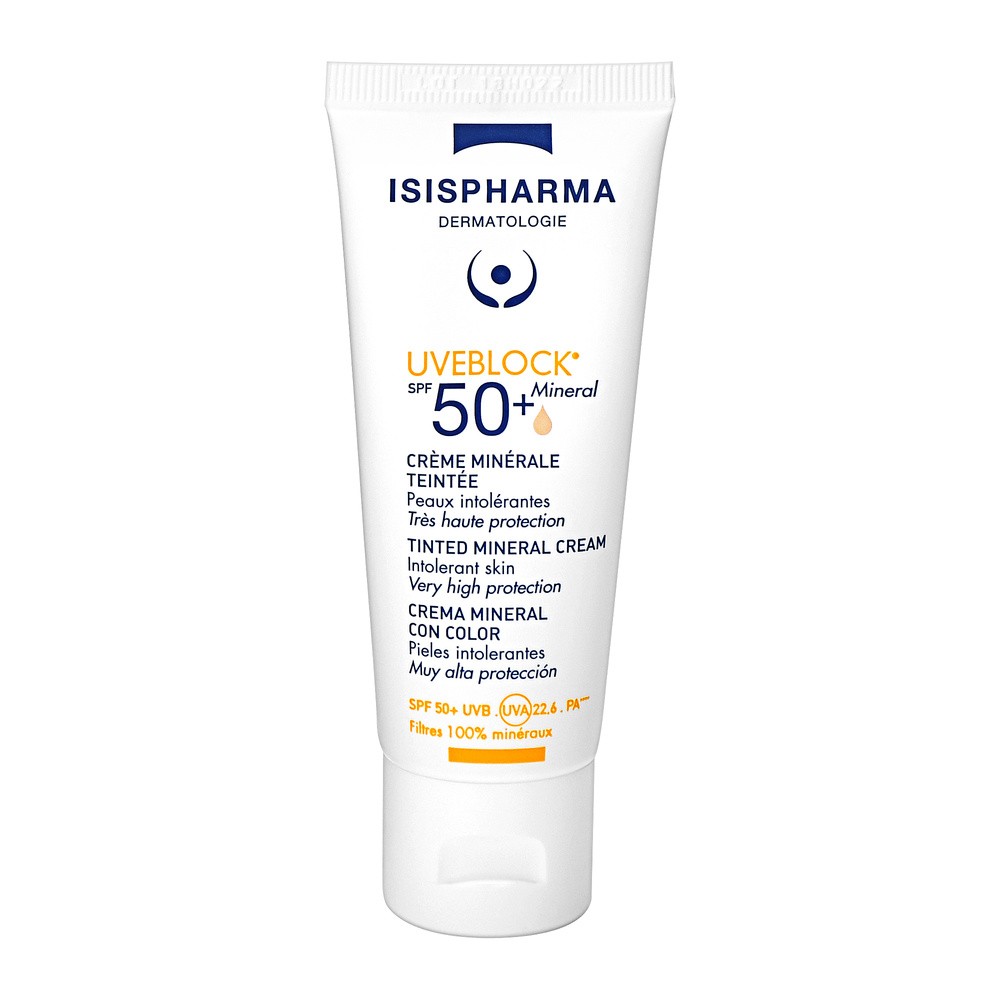 Isispharma Uveblock spf 50+ krem mineralny koloryzujący 40 ml