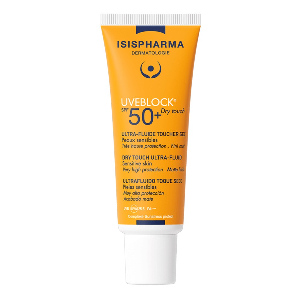 Isispharma Uveblock Ultralekki Fluid dry touch bezbarwny SPF 50+ 40 ml
