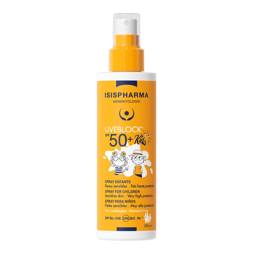 Isispharma Uveblock SPF50+ - Spray dla dzieci bardzo wysoka ochrona  200ml