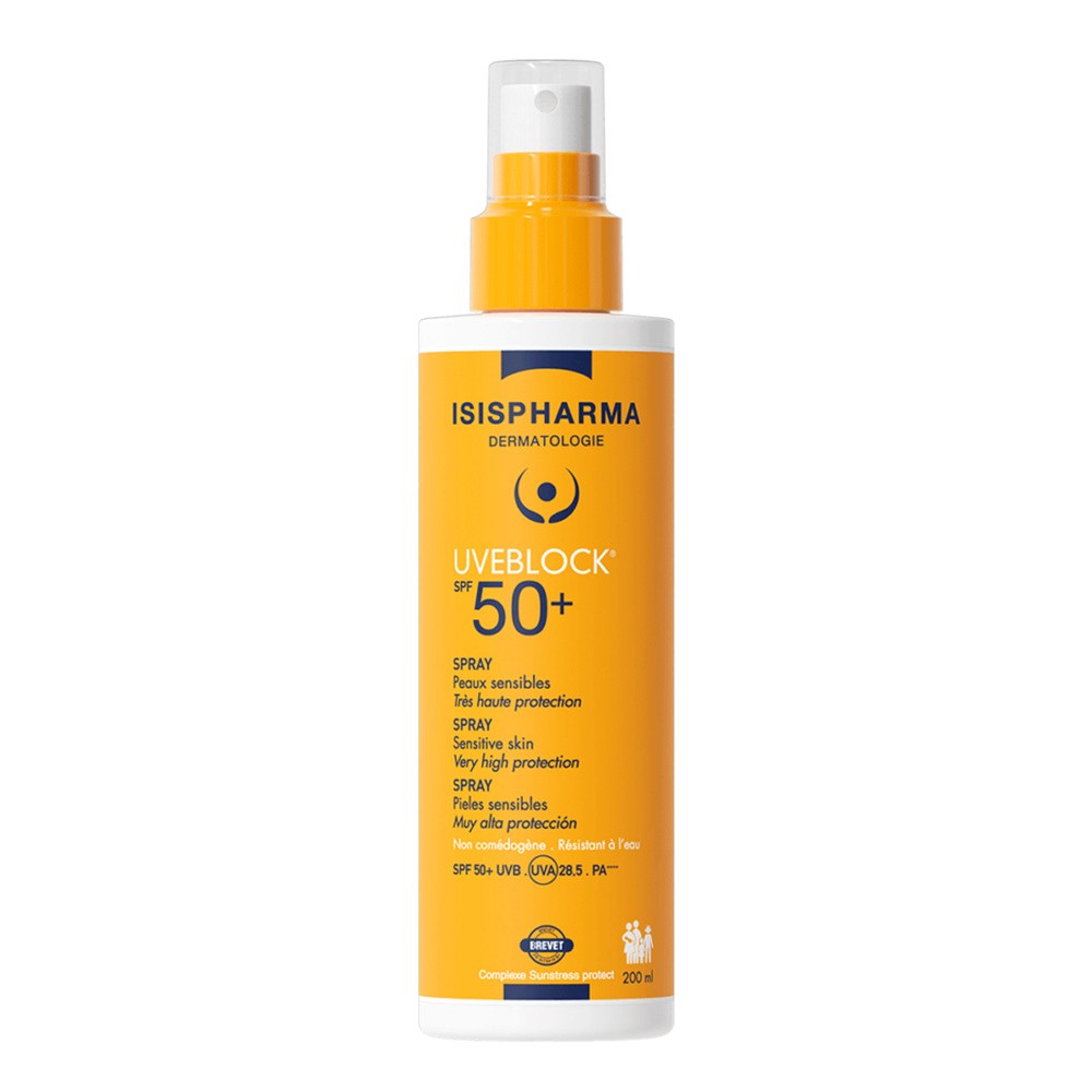 Isispharma Uveblock SPF50+ - Spray bardzo wysoka ochrona 200ml