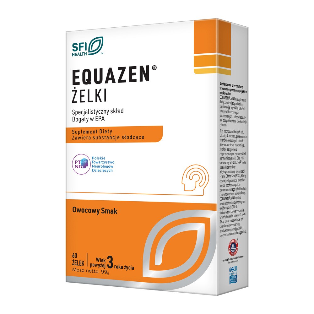 Equazen, Żelki O Smaku Owocowym, 60szt.