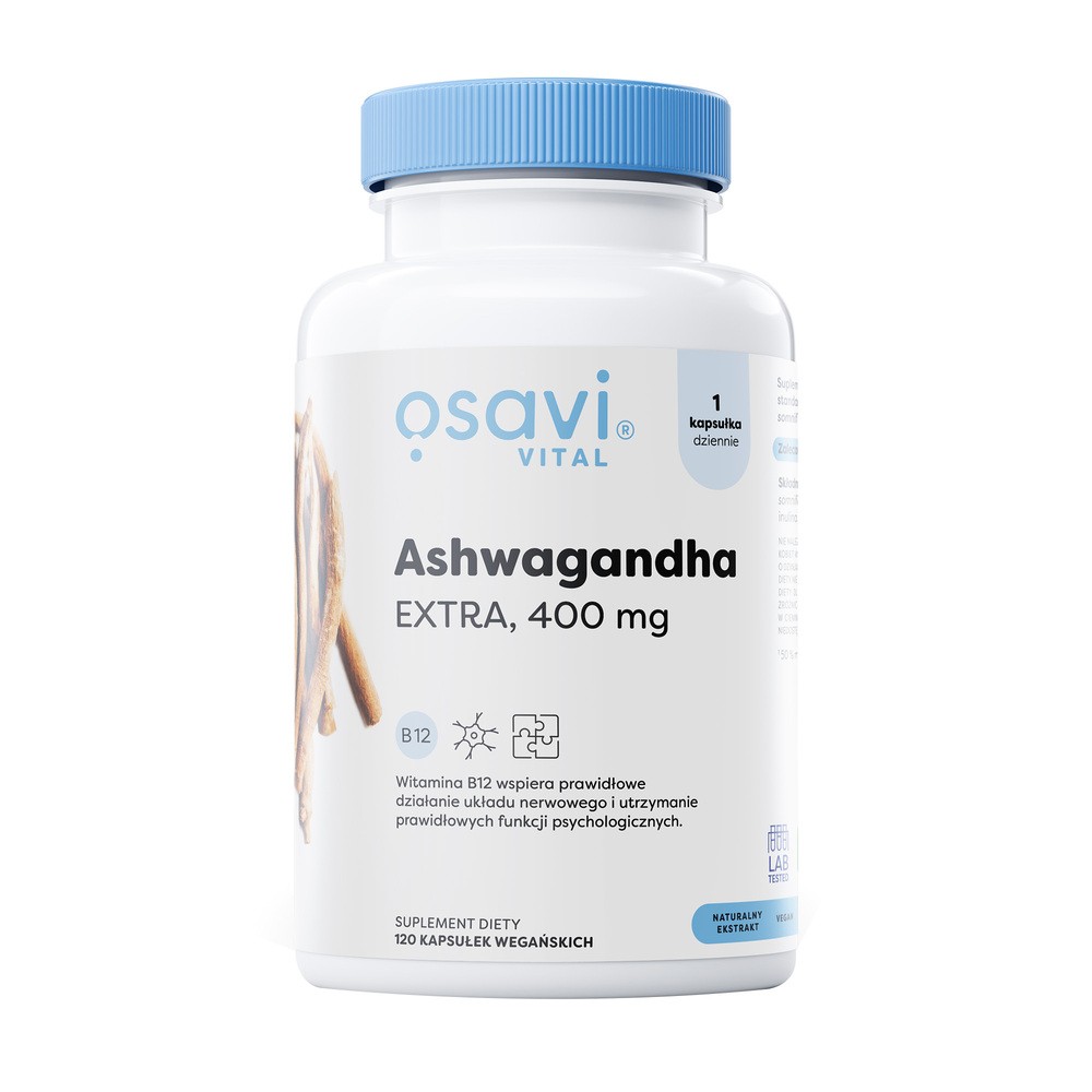 Osavi - Ashwagandha Extra, 400mg, 120 vkaps