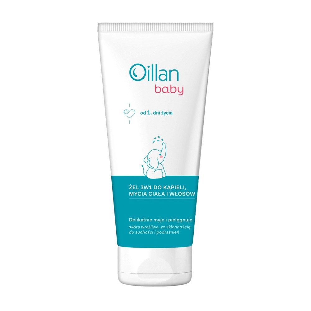 Oillan Baby Żel 3w1 do kąpieli, mycia ciała i włosów  200 ml
