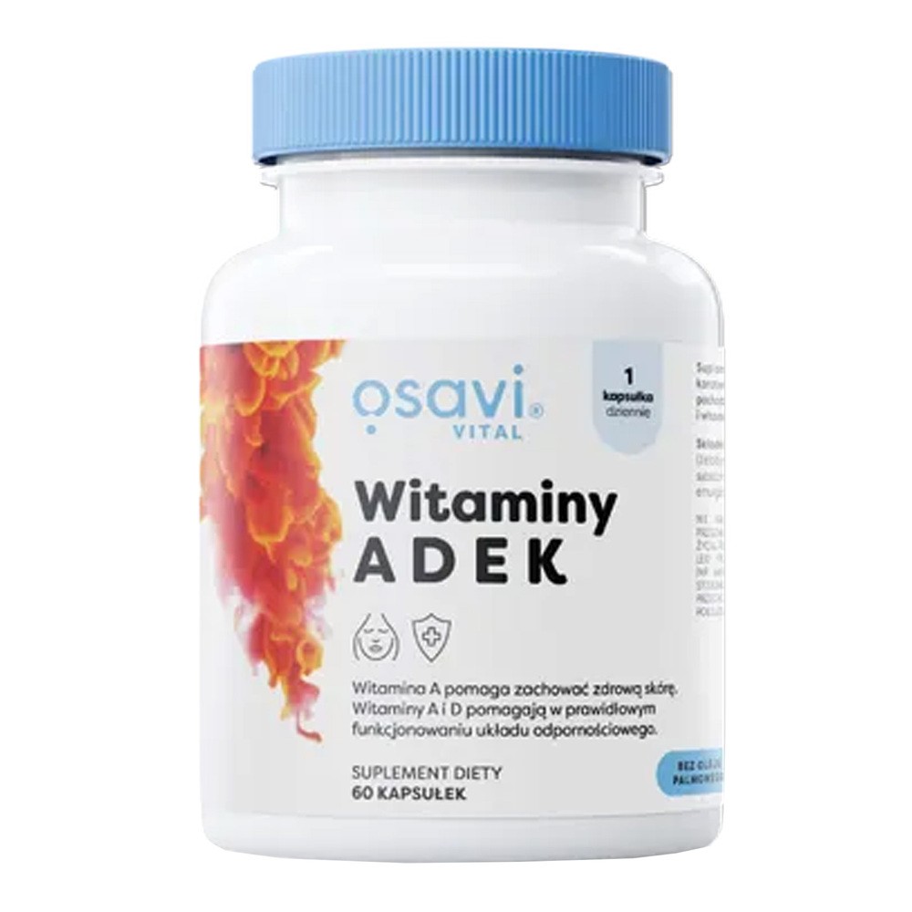OSAVI Witaminy ADEK (Witamina A, D, E, K) 60 Kapsułek żelowych