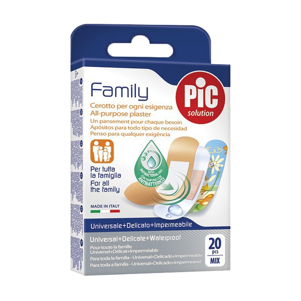 PIC PIC Family plaster antybakteryjny mix 20szt