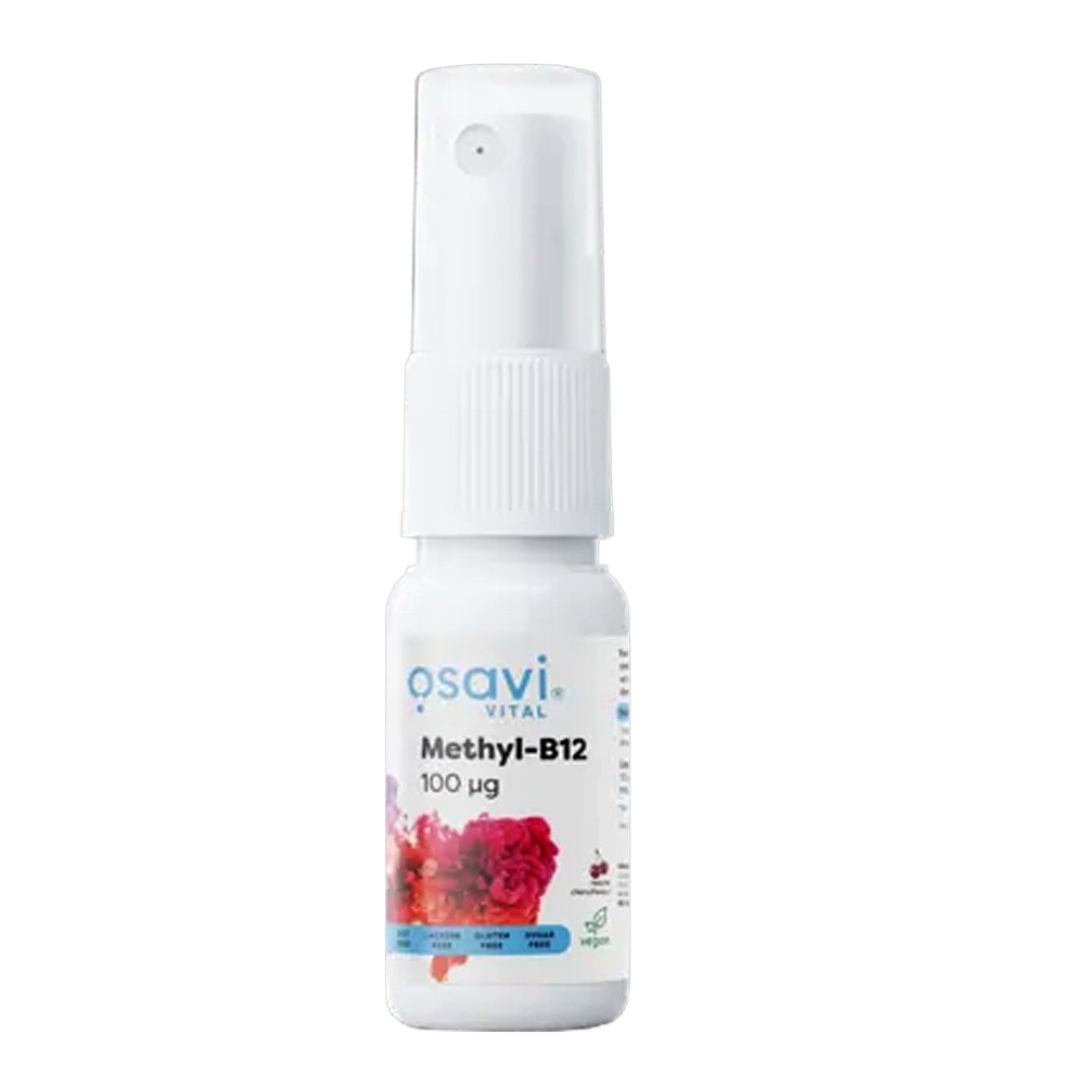 OSAVI Witamina B12 Metylokobalamina Spray Doustny 100mcg 25ml Wiśnia