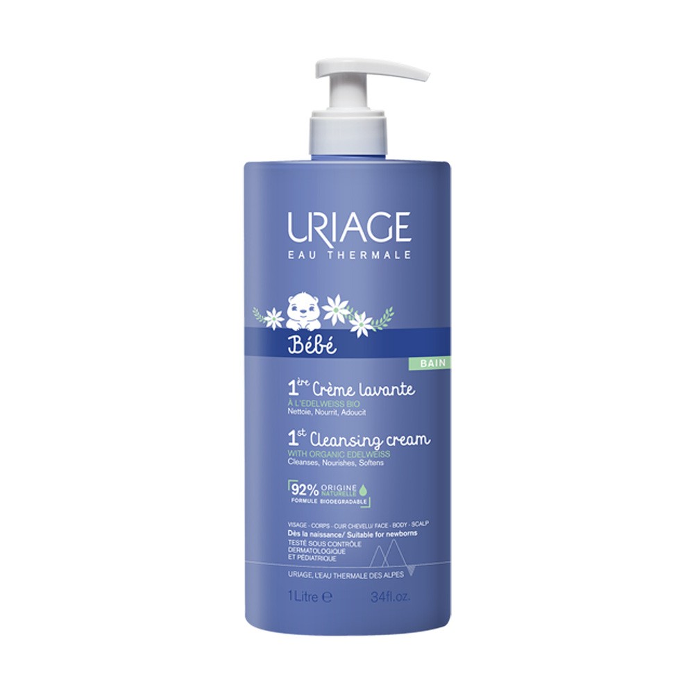 Uriage POLFA ŁÓDŹ Bebe 1st krem oczyszczający do mycia dla dzieci 500 ml