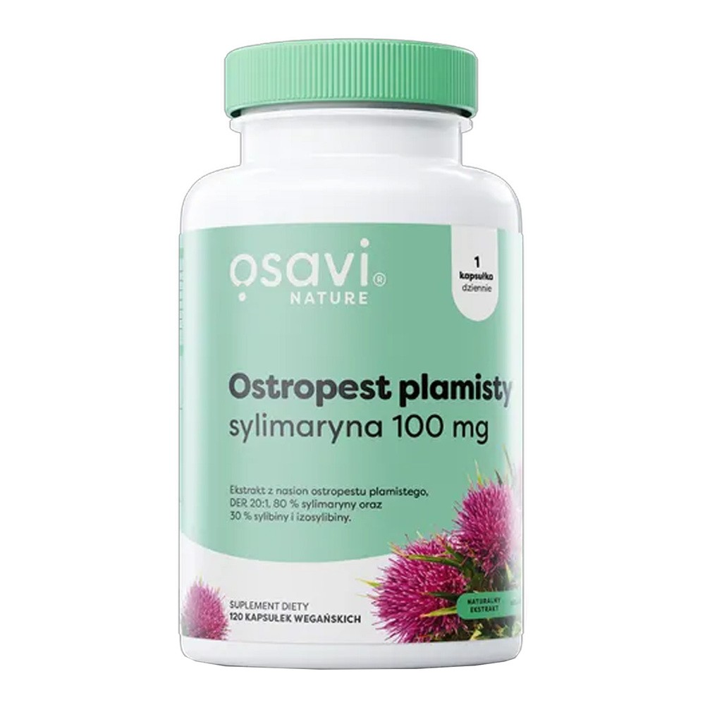 Osavi - Ostropest Plamisty, Sylimaryna, 100mg, 120 kapsułek