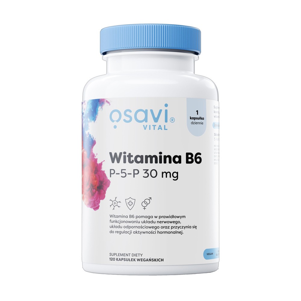 Osavi - Witamina B6, P-5-P, 30 mg, 120 vkaps
