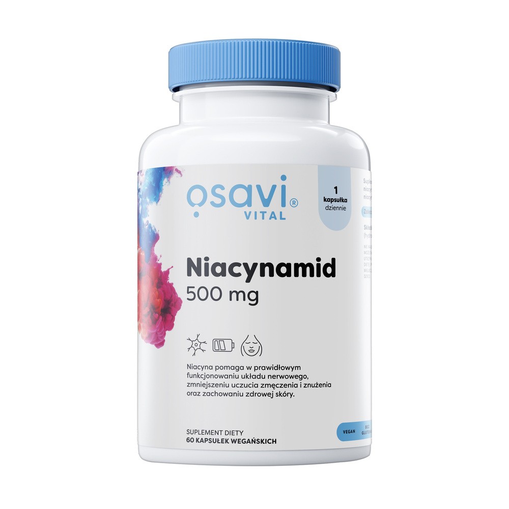 OSAVI Niacynamid 500mg 60 Kapsułek wegańskich