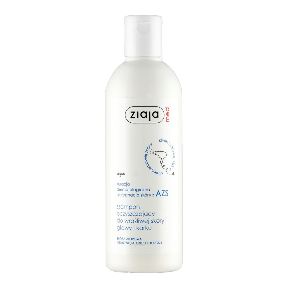 Ziaja LTD Z.P.L SP Z 0.0 MED Kuracja dermatologiczna AZS Szampon oczyszczający do wrażliwej skóry głowy i karku 300 ml 7063807