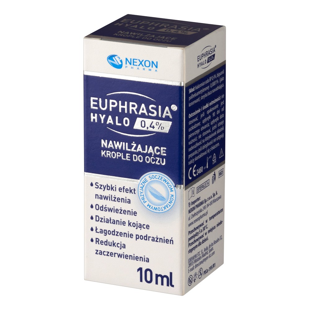 Euphrasia Hyalo 0,4% Krople Do Oczu, Nexon, 10 Ml