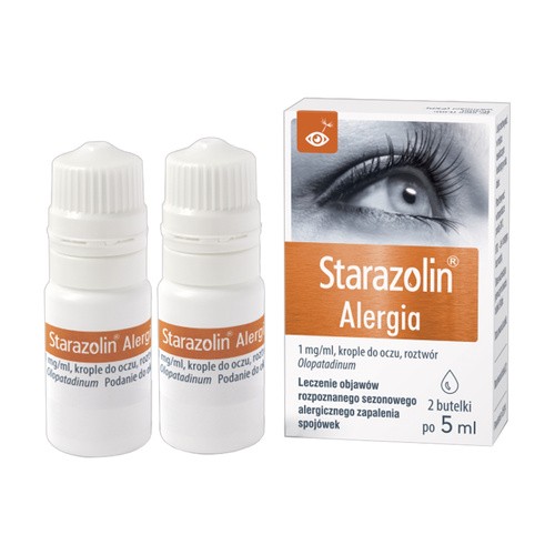 Starazolin Alergia krople do oczu - roztwór 1mg, 2x 5ml