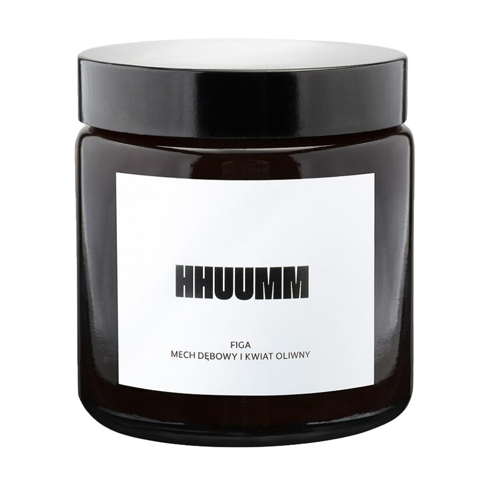 Hhuumm, świeca sojowa figa, mech dębowy, kwiat oliwny, 120 ml
