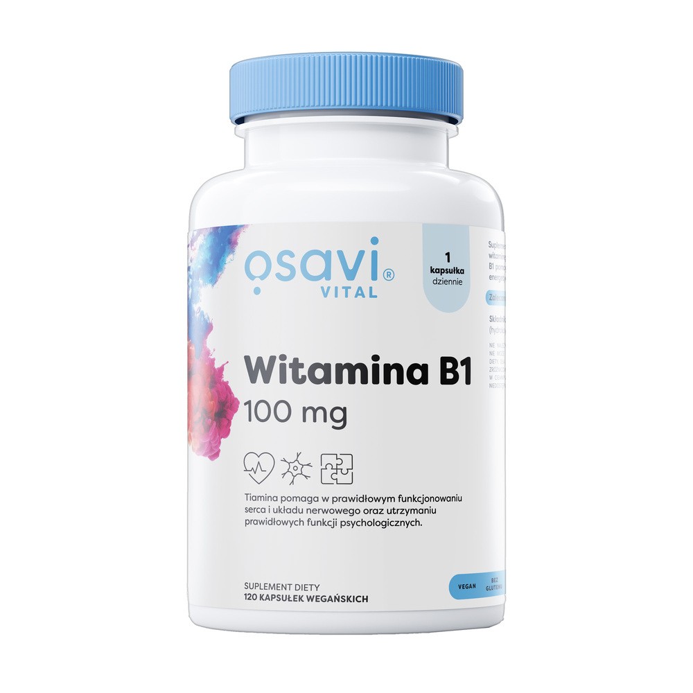 Osavi - Witamina B1, 100mg, 120 kapsułek