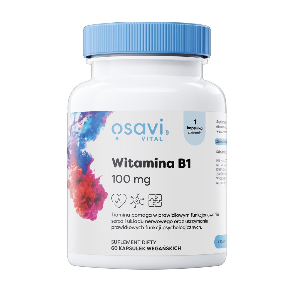 Osavi - Witamina B1, 100mg, 60 kapsułek