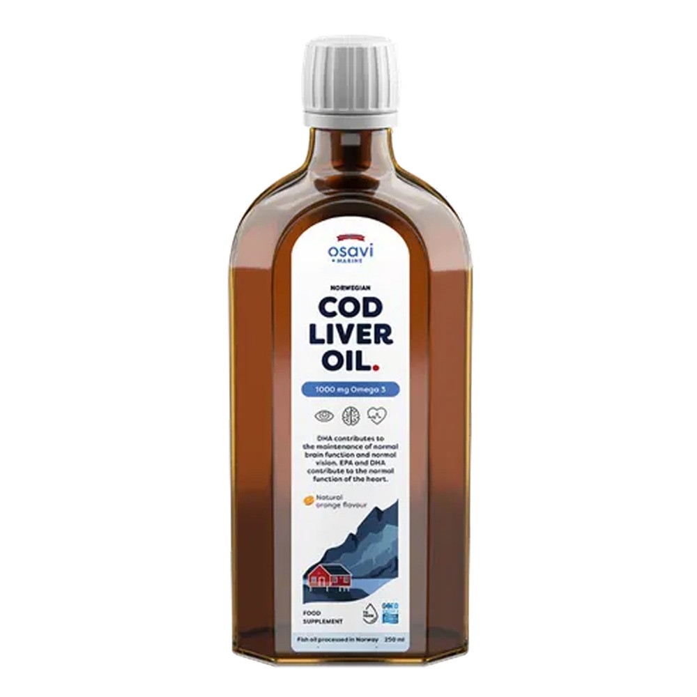 Osavi - Tran Norweski, 1000mg Omega 3, Pomarańcza, 250 ml