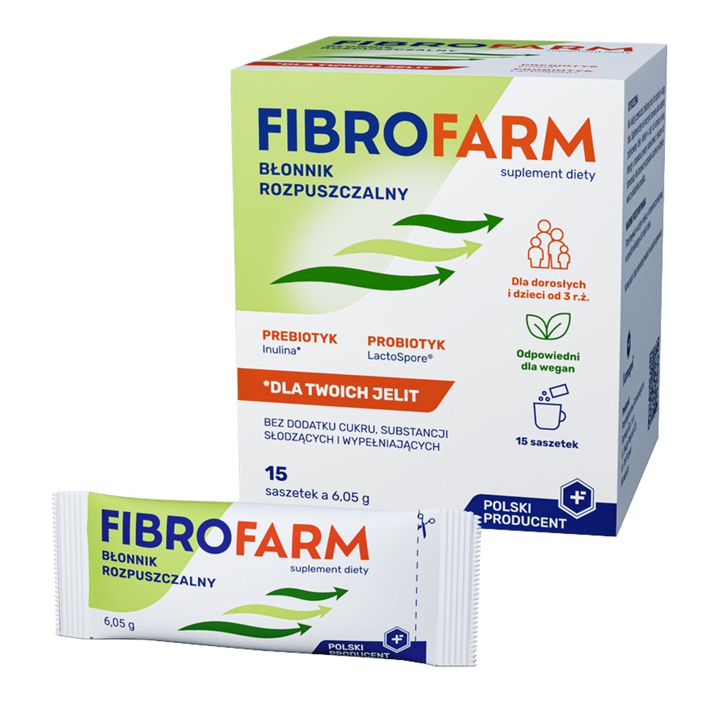 Fibrofarm Błonnik Rozpuszczalny 15 Saszetek