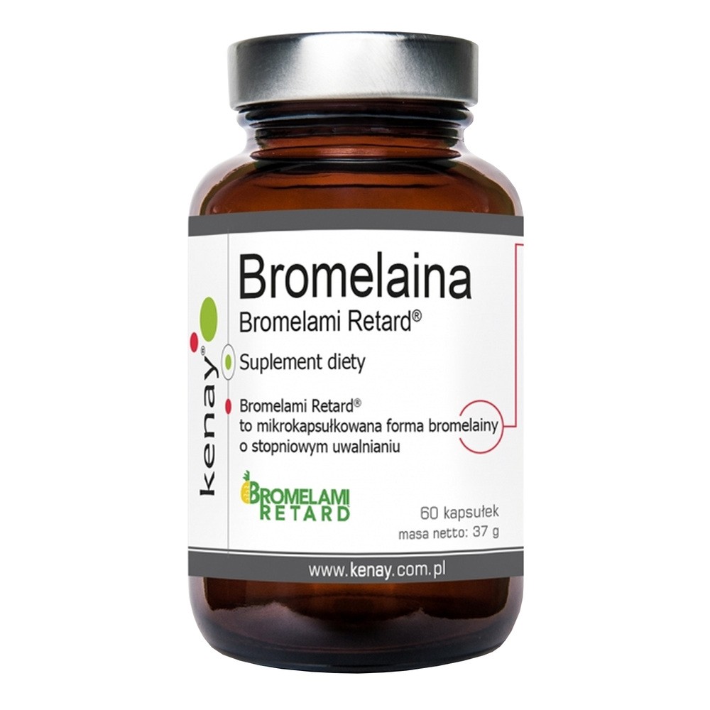 Kenay, Bromelaina Bromelami Retard - 60 kaps.