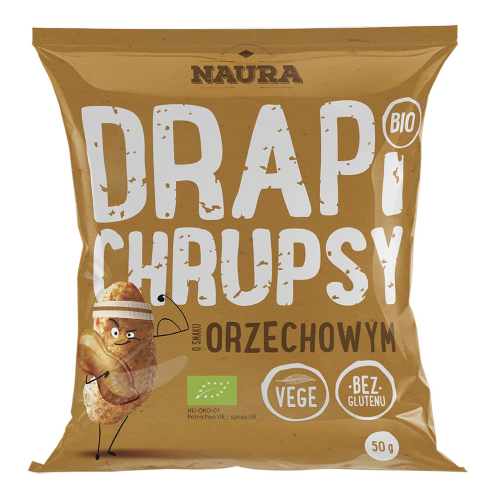 Naura Chrupki o smaku orzechowym BIO 50 g Drapi Chrups M00-AB86-4710E