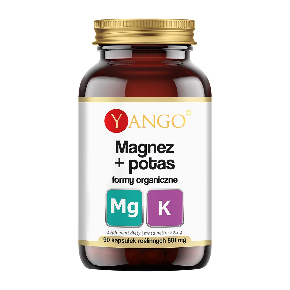 Yango Magnez + Potas formy organiczne, 90 kapsułek