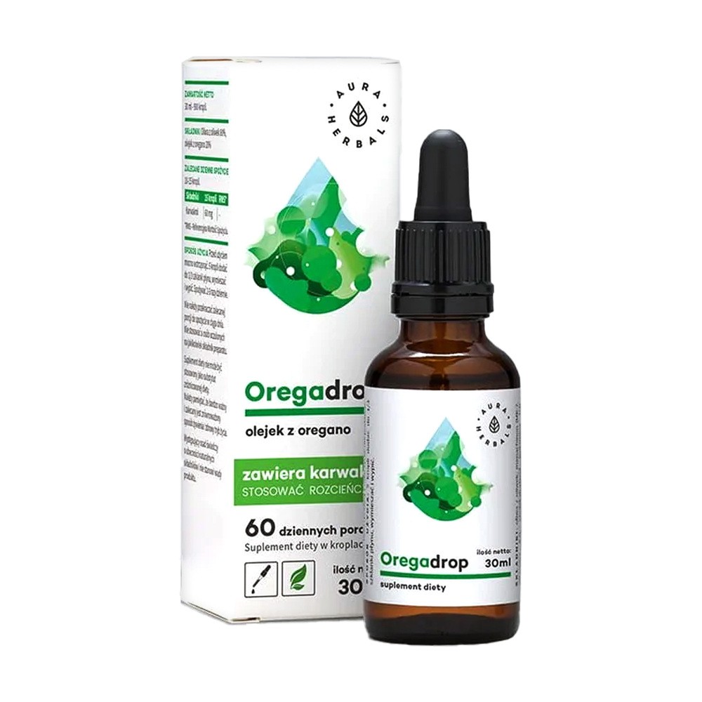 AURA HERBALS Oregadrop olejek z oregano suplement diety 30ml