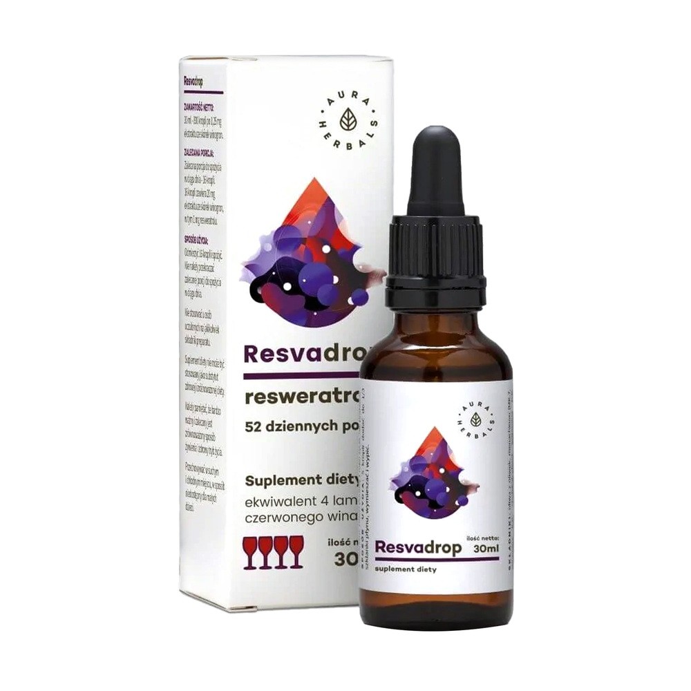 AuraHerbals Resvadrop - suplement diety w kroplach (30ml)