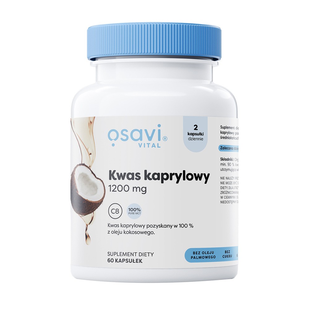 Osavi - Kwas Kaprylowy, 1200mg, 60 kapsułek miękkich