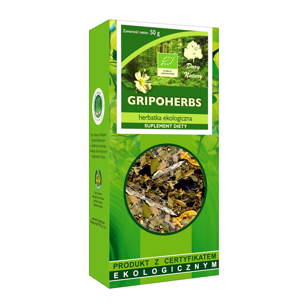 Dary Natury HERBATKA GRIPOHERBS BIO 50 g -