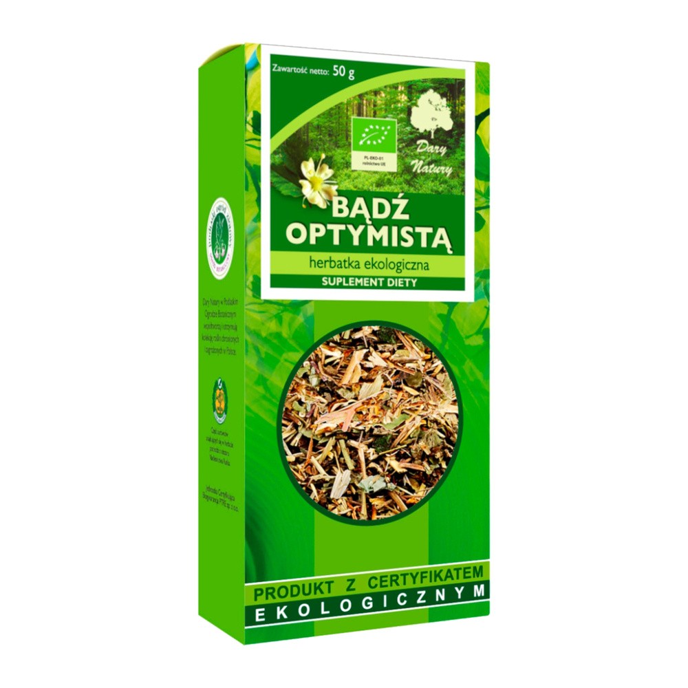 Dary Natury HERBATKA BĄDŹ OPTYMISTĄ BIO 50 g -