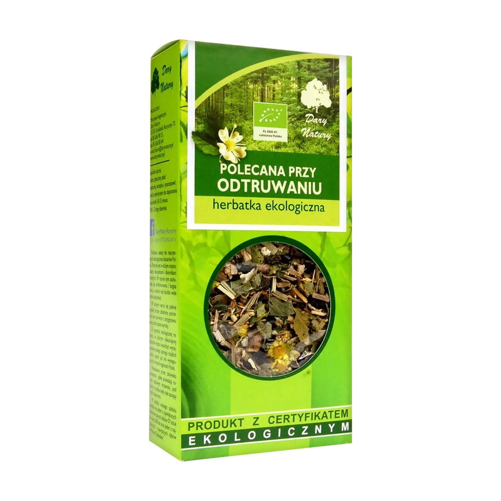 Dary Natury HERBATKA POLECANA PRZY ODTRUWANIU BIO 50 g -