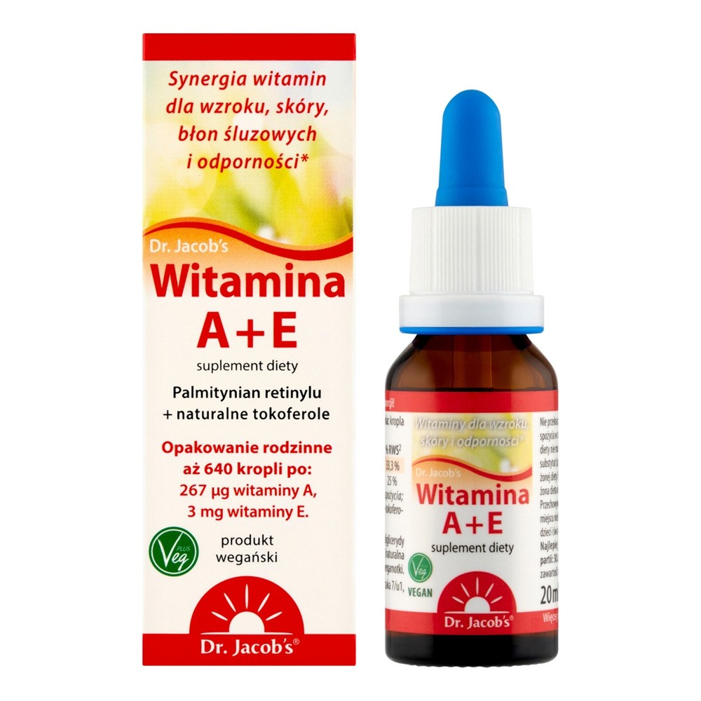 DR JACOBS Dr. Jacob's Medical GmbH Witamina A+E krople 20 ml 3345381