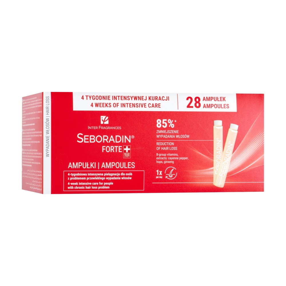 Seboradin Forte ampułki przeciw wypadaniu włosów  5,5 ml x 28 amp