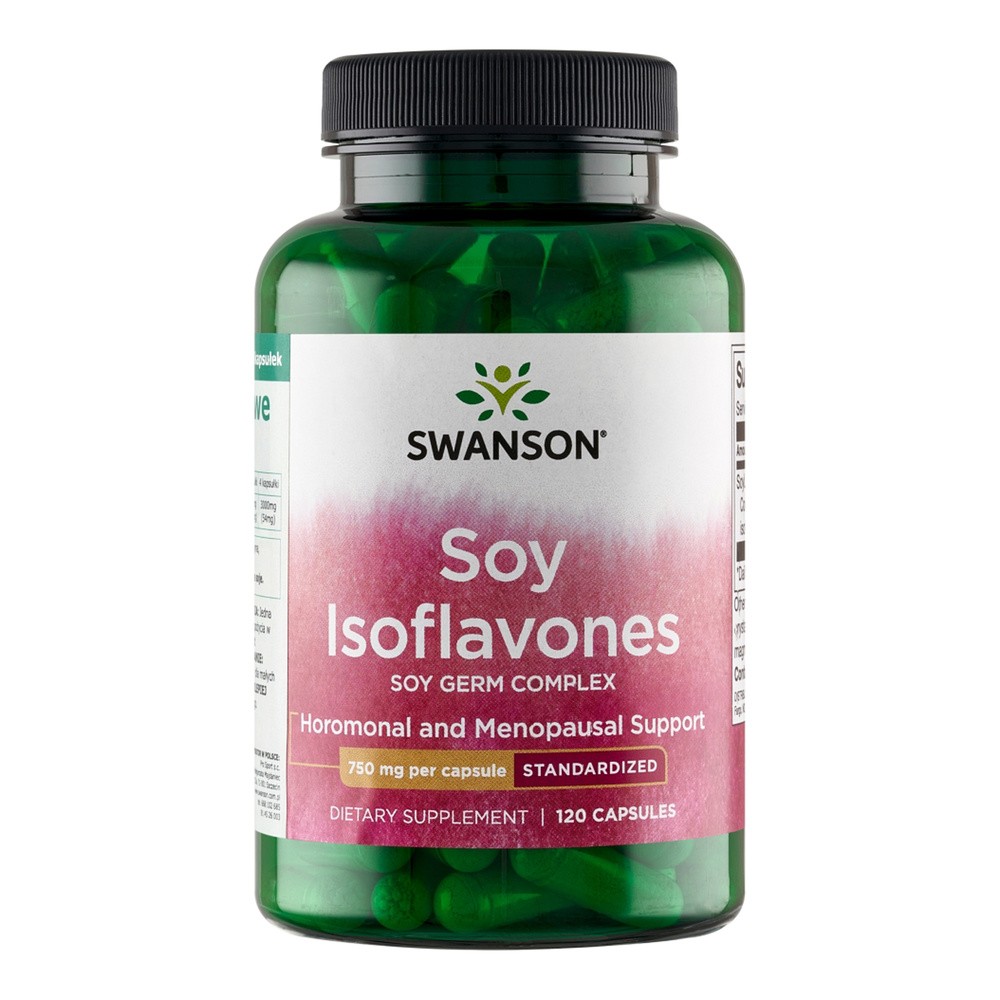 Swanson, Izoflawony sojowe, 120 kaps.