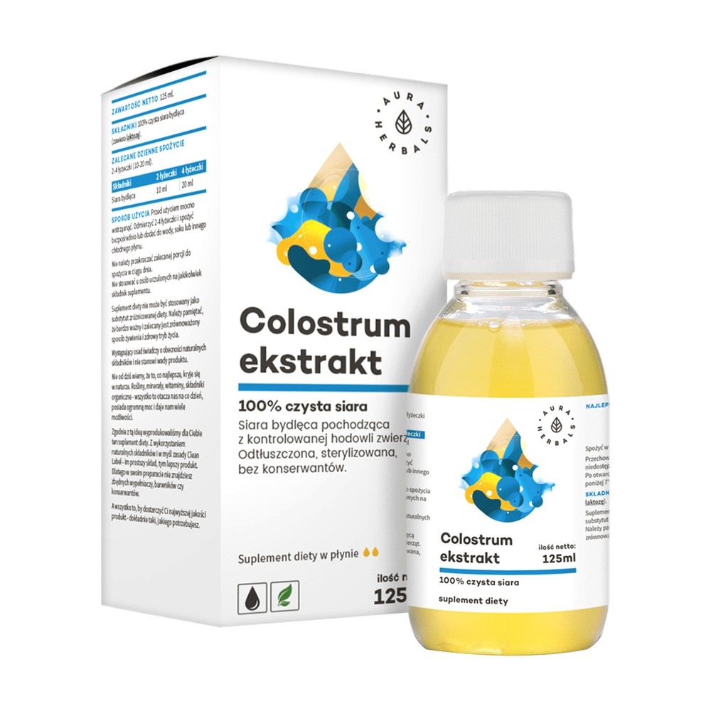 BIOTARIS Colostrum Ekstrakt 100% czysta siara bydlęca, płyn (125ml) COL