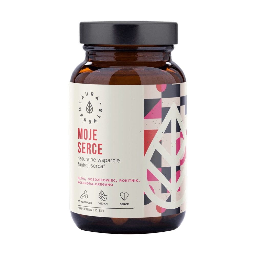 AURA HERBALS Moje Serce - Wsparcie Funkcji Serca, kapsułki 60szt. MS60SZT