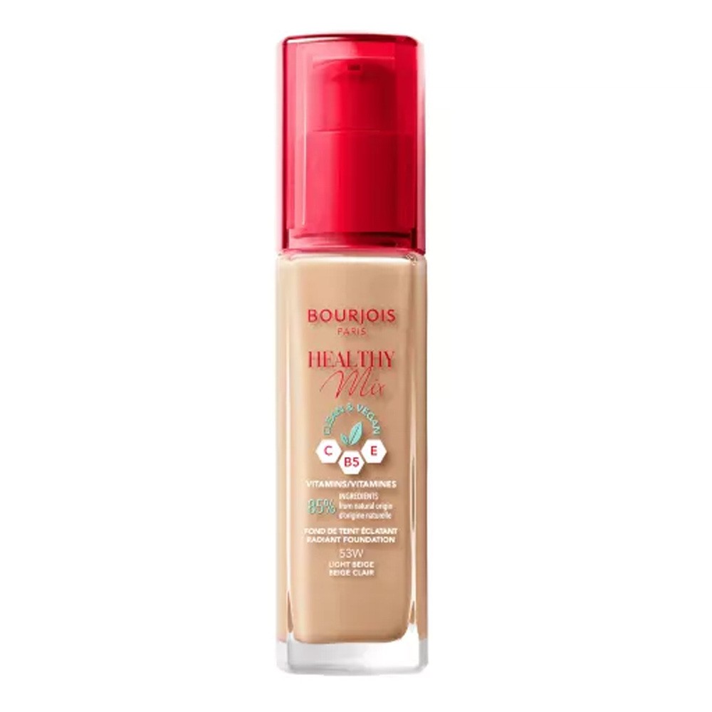 Bourjois Healthy Mix 53W, 30ml, wegański podkład witaminowy do makijażu