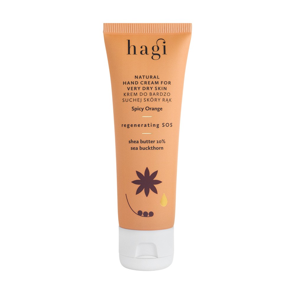 Hagi Naturalny Krem do rąk regenerujący SOS Korzenna Pomarańcza 50 ml