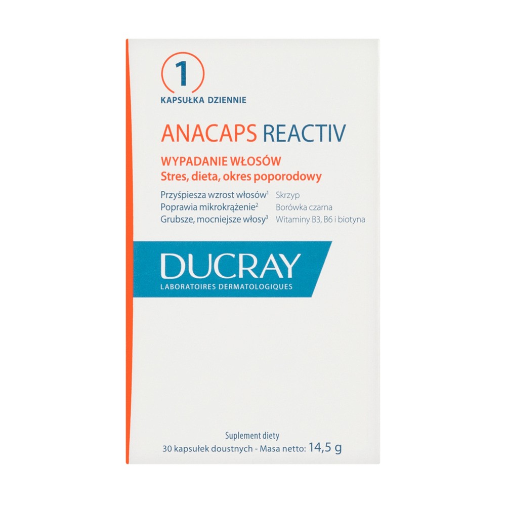 Ducray Anacaps Reactiv x 30 kaps (nowa formuła)