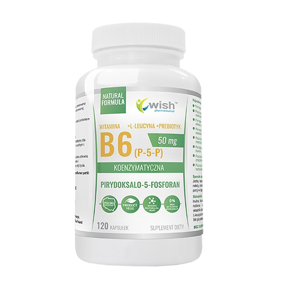 WISH Pharmaceutical Wish Pharmaceutical Vitamin B6 50mg Inulin 120caps