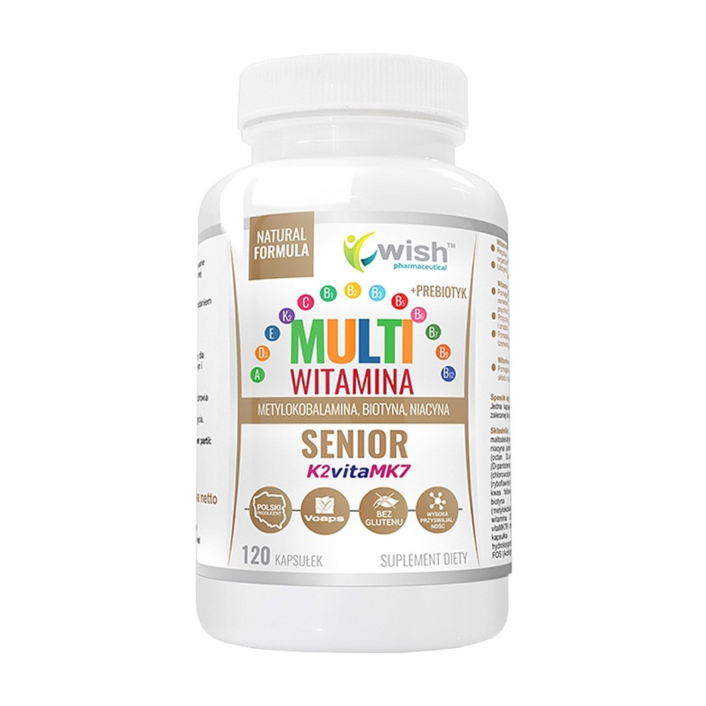 Wish Multi Witamina+Prebiotyk Senior 120caps