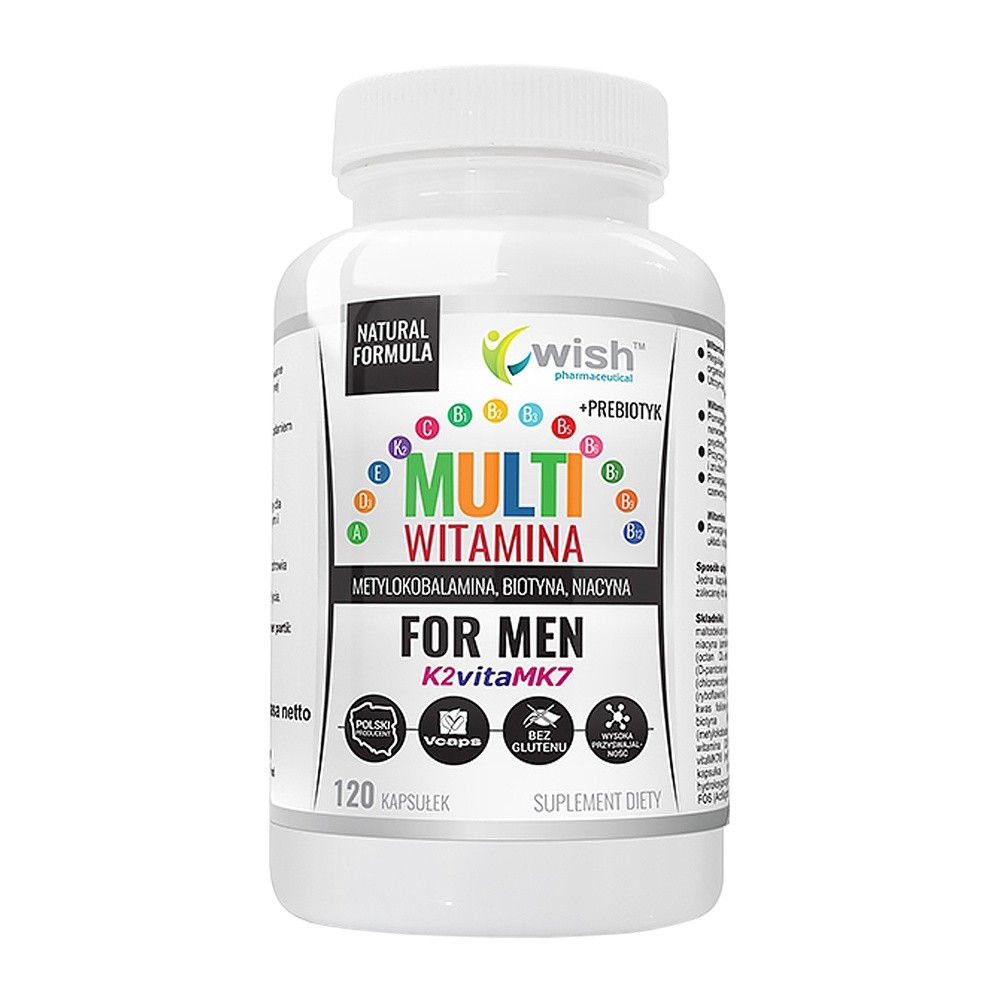 Wish Multi Witamina+Prebiotyk For Men 120caps