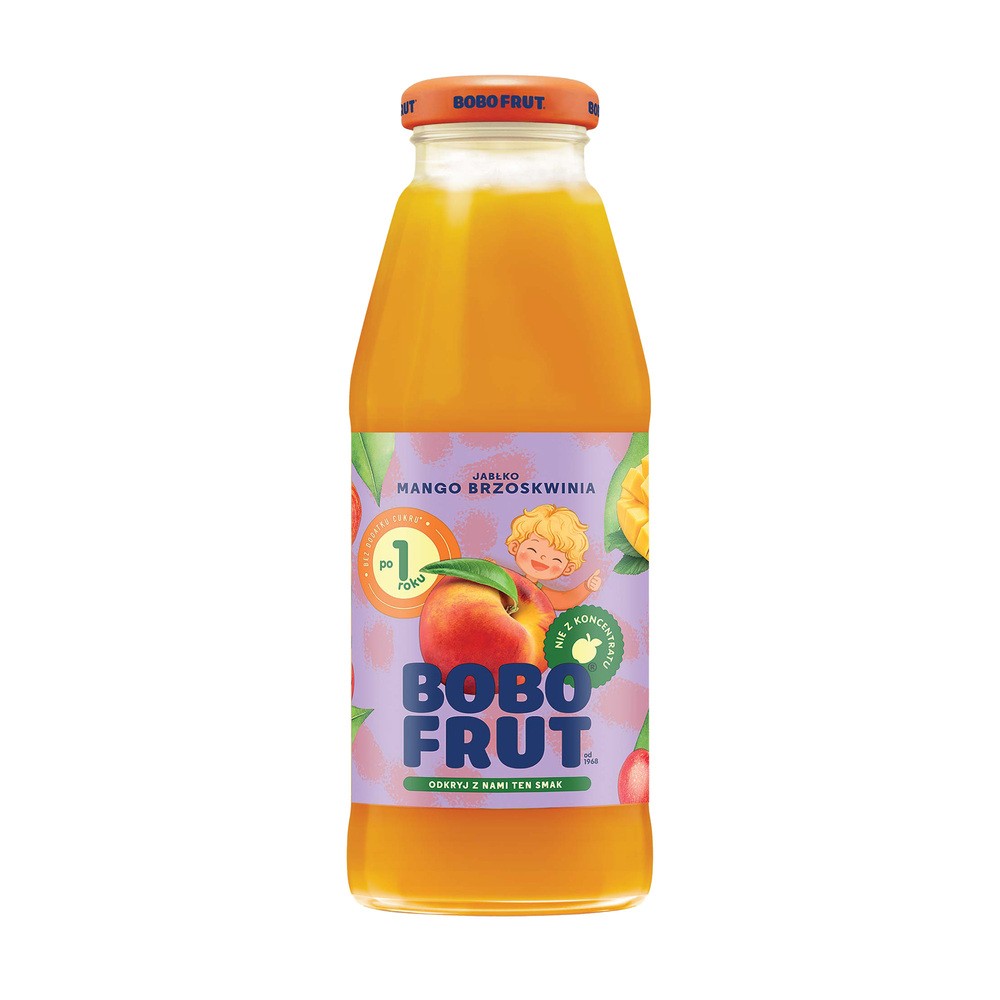 Bobo Frut Nektar owocowy jabłko mango brzoskwinia po 1 roku 300 ml