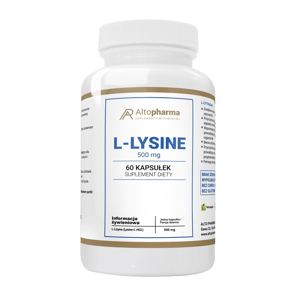 Alto Pharma L-Lysine 500 mg, kapsułki, 60 szt.