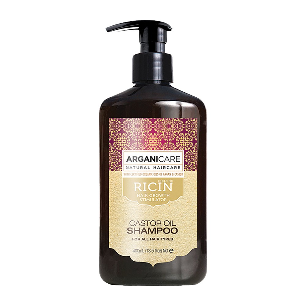 Arganicare Szampon Castor Z Olejem Rycynowym 400 M