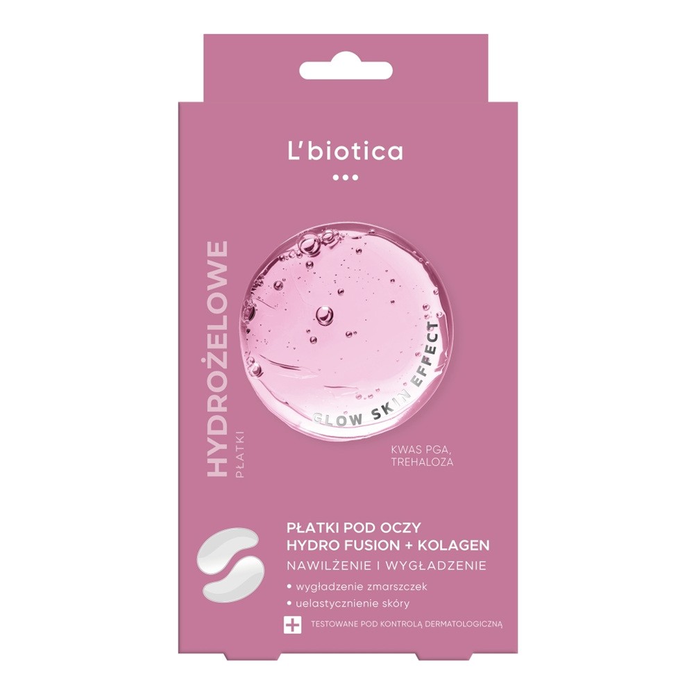L'biotica Hydro Fusion Hydrożelowe płatki pod oczy z kolagenem 2szt