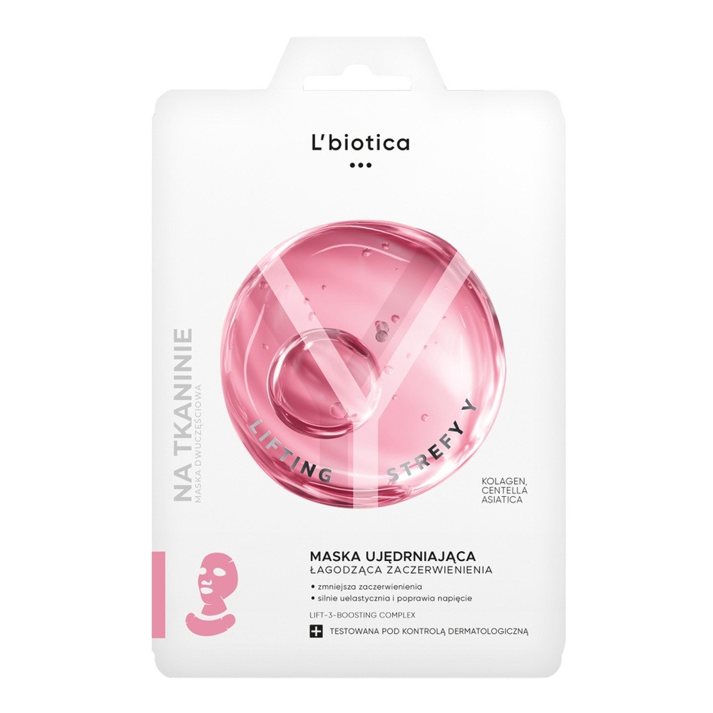 L'biotica Lifting Strefy Y Ujędrniająca maska do twarzy 1szt