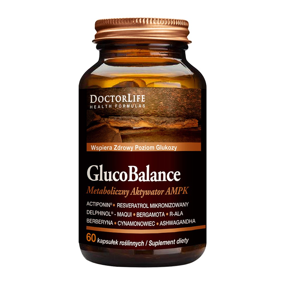 Doctor Life GlucoBalance suplement diety w trosce o poziom glukozy 90 kapsułek