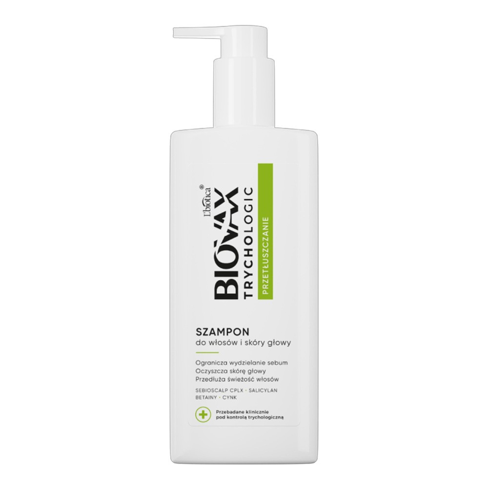 Biovax Trychologic Przetłuszczanie Szampon do włosów i skóry głowy 200 ml