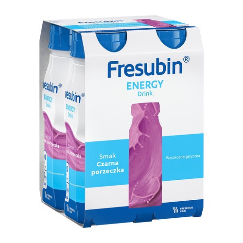 Fresubin Energy Drink o smaku czarnej porzeczki (nowe opakowanie), 4x200ml